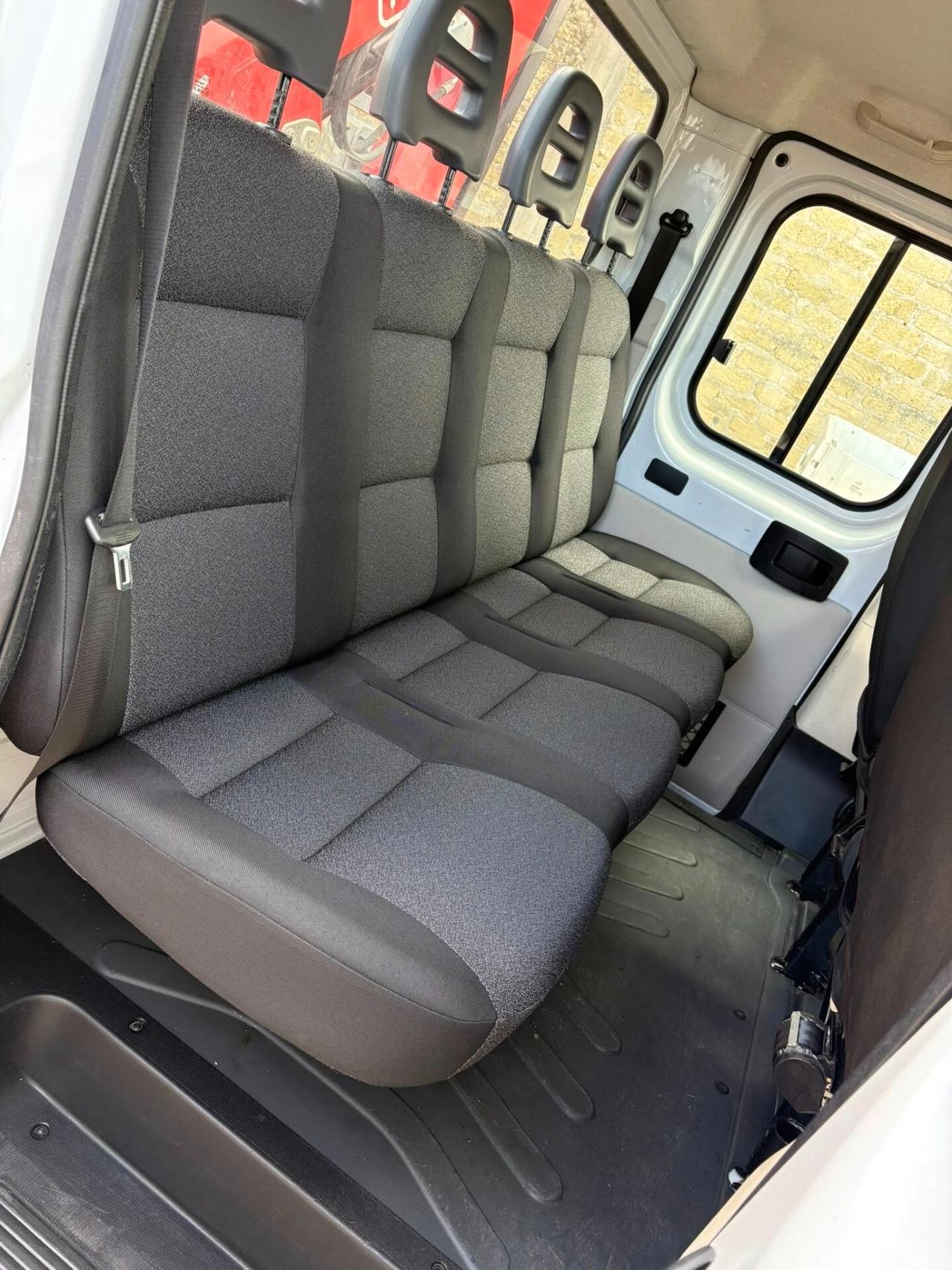 Fiat Ducato Maxi doppia cabina 7 posti gru fassi