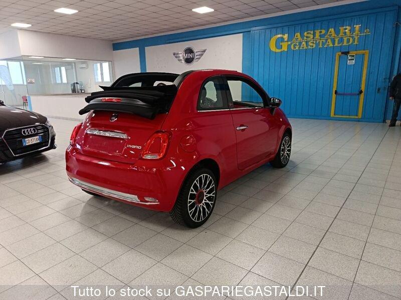 FIAT 500C 1.0 Hybrid Red CABRIO