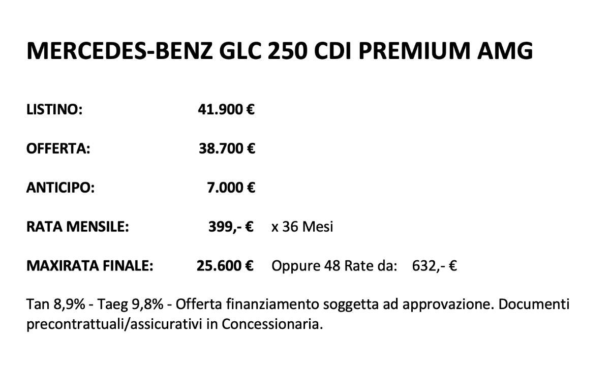 MERCEDES GLC 250 d 4Matic Premium