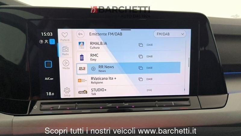 Volkswagen Golf 8ª SERIE 1.0 ETSI EVO DSG LIFE