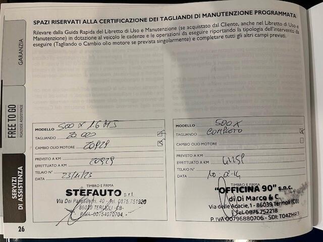 Fiat 500X 1.6 MultiJet 130 CV Cross