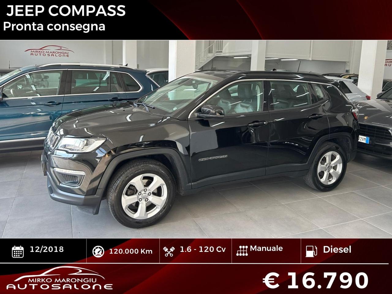 Jeep Compass 1.6 Multijet II 2WD FINANZIABILE