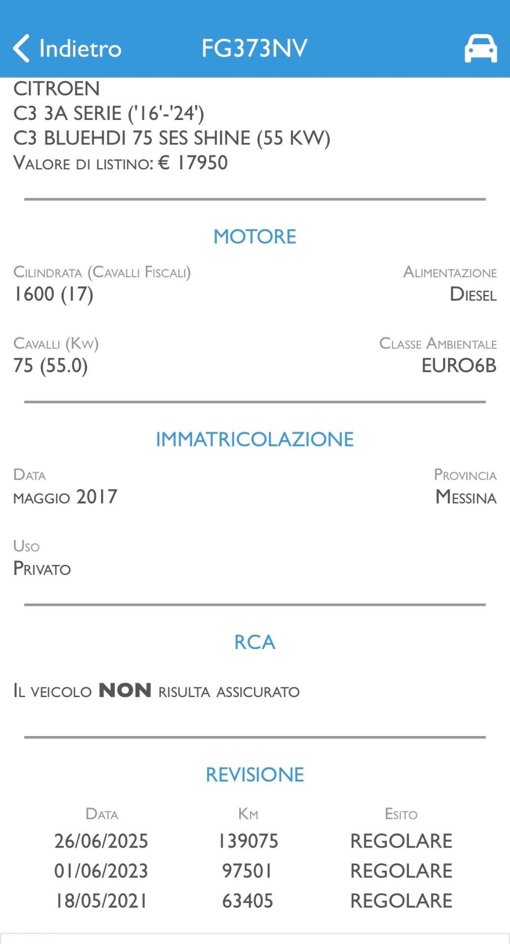 Citroen C3 1.6 HDi 75 Cv S&S Shine - 2017