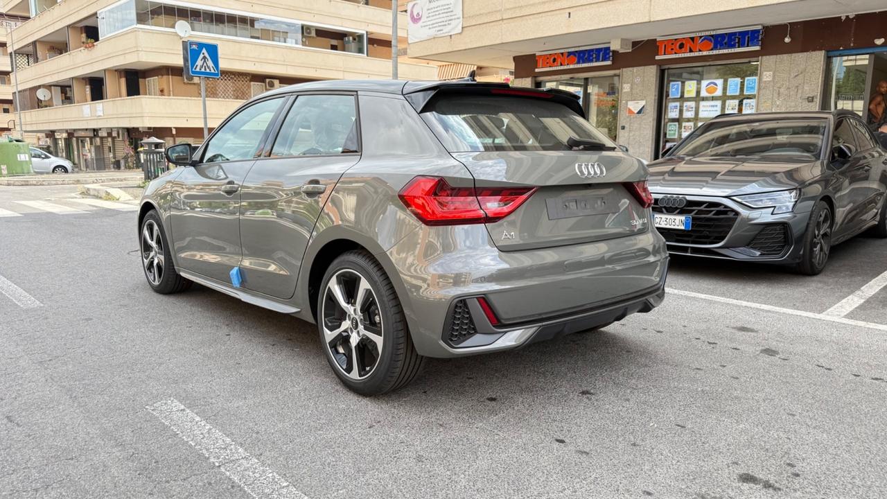 Audi A1 SPB 30 TFSI S tronic S line edition LED NAVI KAMERA PACK LUCI CERCHI 17 CLIMA AUTOMATICO