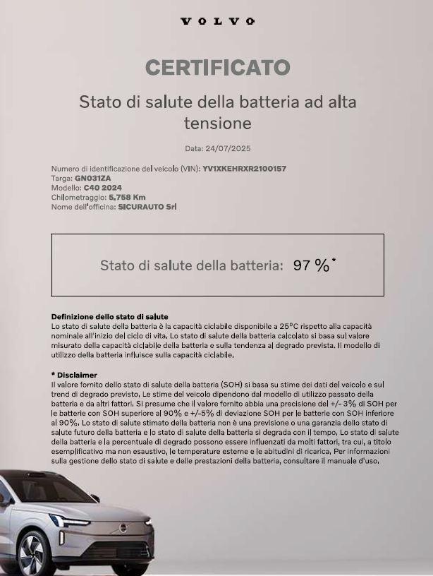 VOLVO C40 Recharge Single Motor Extended Range Rwd Ultimate
