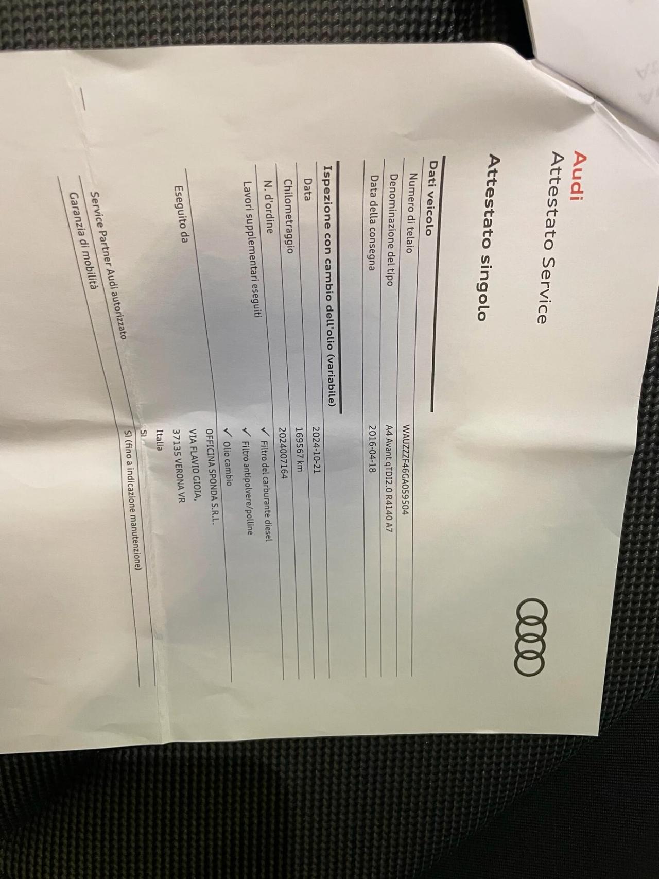 Audi A4 Avant 2.0 TDI 190 CV quattro S tronic Business