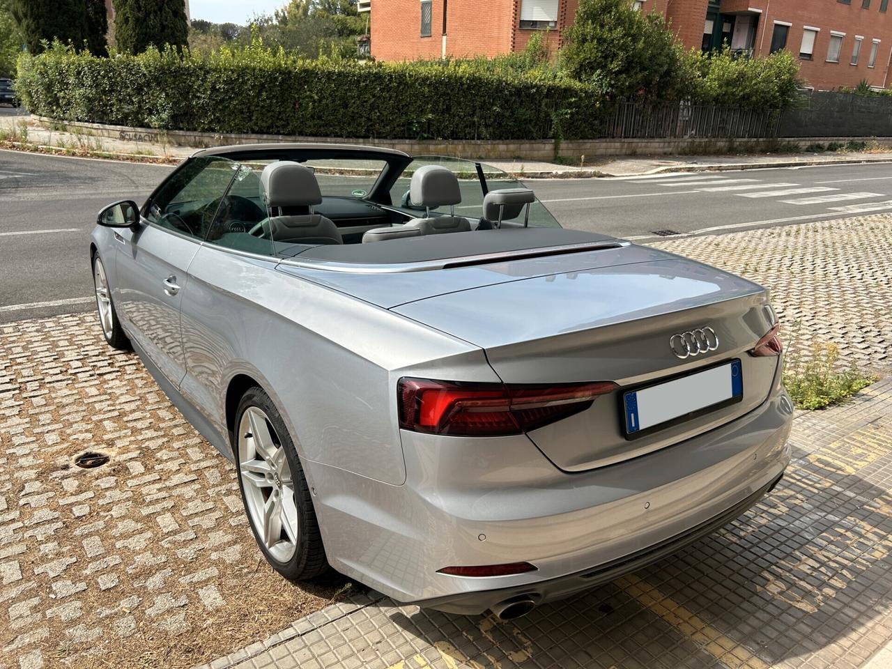 Audi A5 Cabrio 2.0 S.Line S tronic Tagliandi Audi Hybrid Air Scarf Navi Led Retrocam.