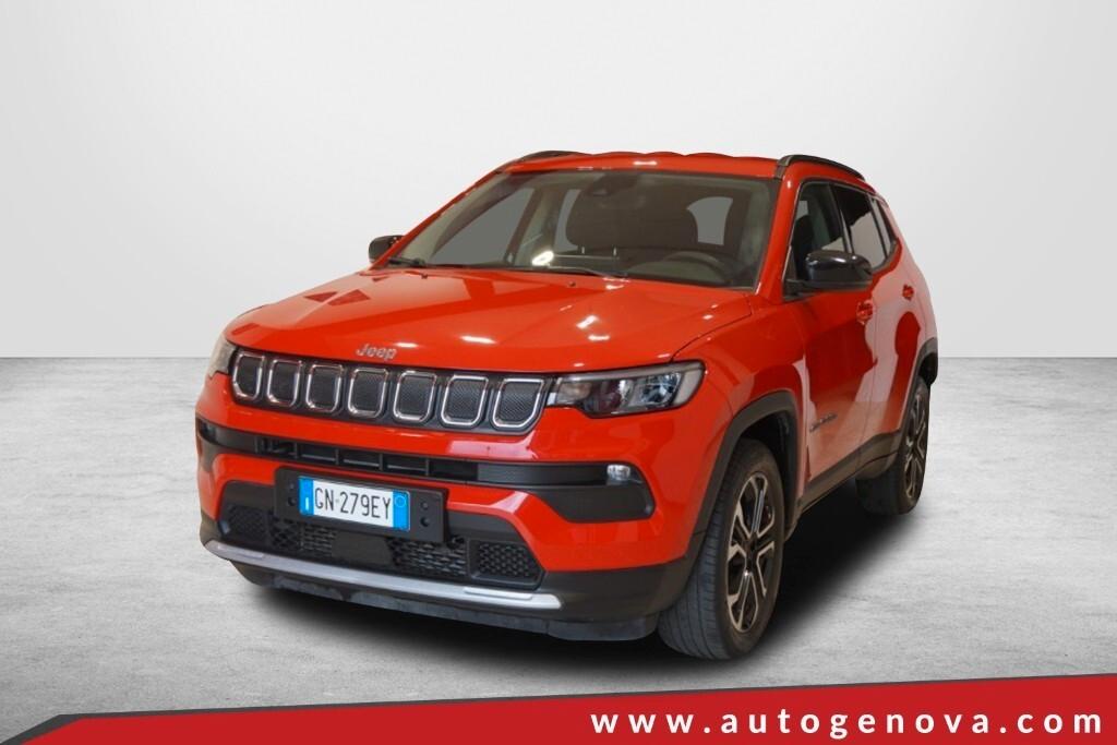 JEEP COMPASS 1.6 M-JET 16V 130CV 6M. 2WD LIMITED ( FARI LED - COCKPIT - ADAPTIVE CRUISE - PELLE - MIRROR - TELECAMERA POST. - CERCHI 18 )