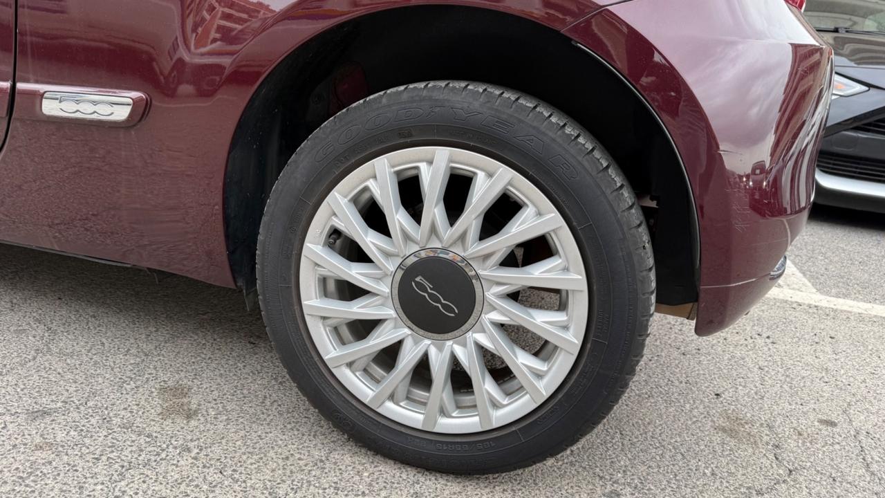 Fiat 500 1.2 Lounge LED CAR PLAY PANORAMA CERCHI 15 PDC BLUETOOTH