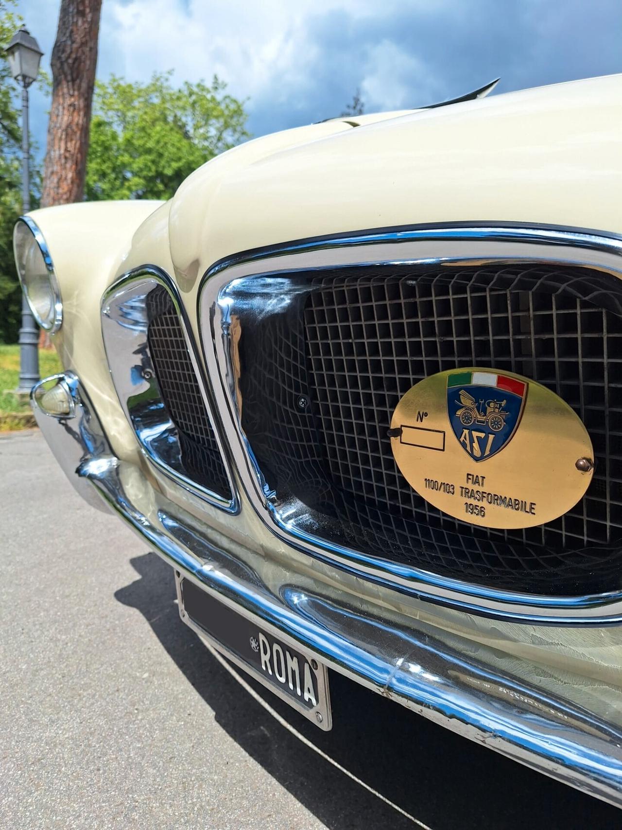 Fiat 1100 TV Trasformabile - Targa Nera - ASI Oro - RARISSIMA !!!