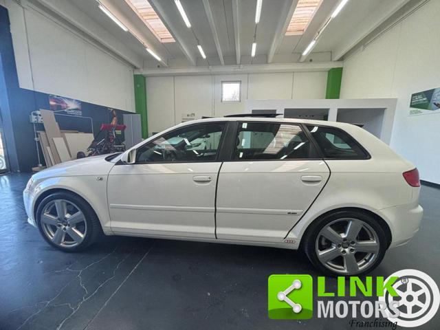 AUDI A3 SPB 2.0 16VTFSI quattroTETTO,PELLE,KM CERT,UNICA.