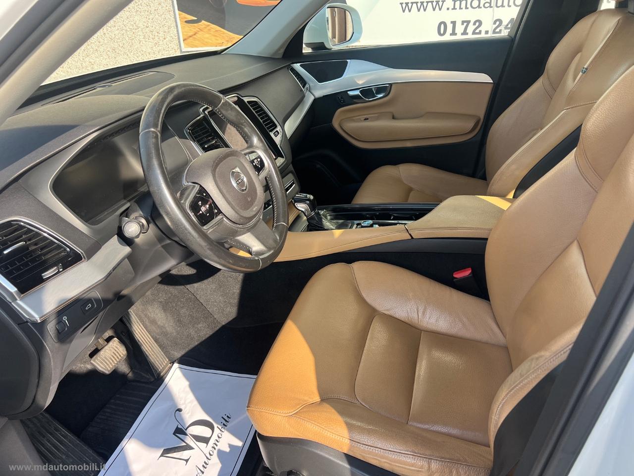 VOLVO XC90 D5 AWD Geartronic 7 posti Momentum FULL LED TAGLIANDI VOLVO