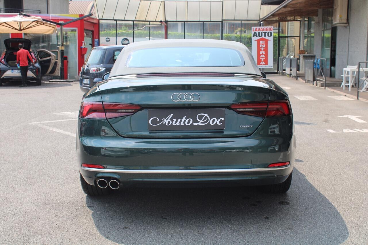 Audi A5 Cabrio 50 TDI TIPTRONIC QUATTRO SPORT 4x4 INTERNI NERI IN PELLE