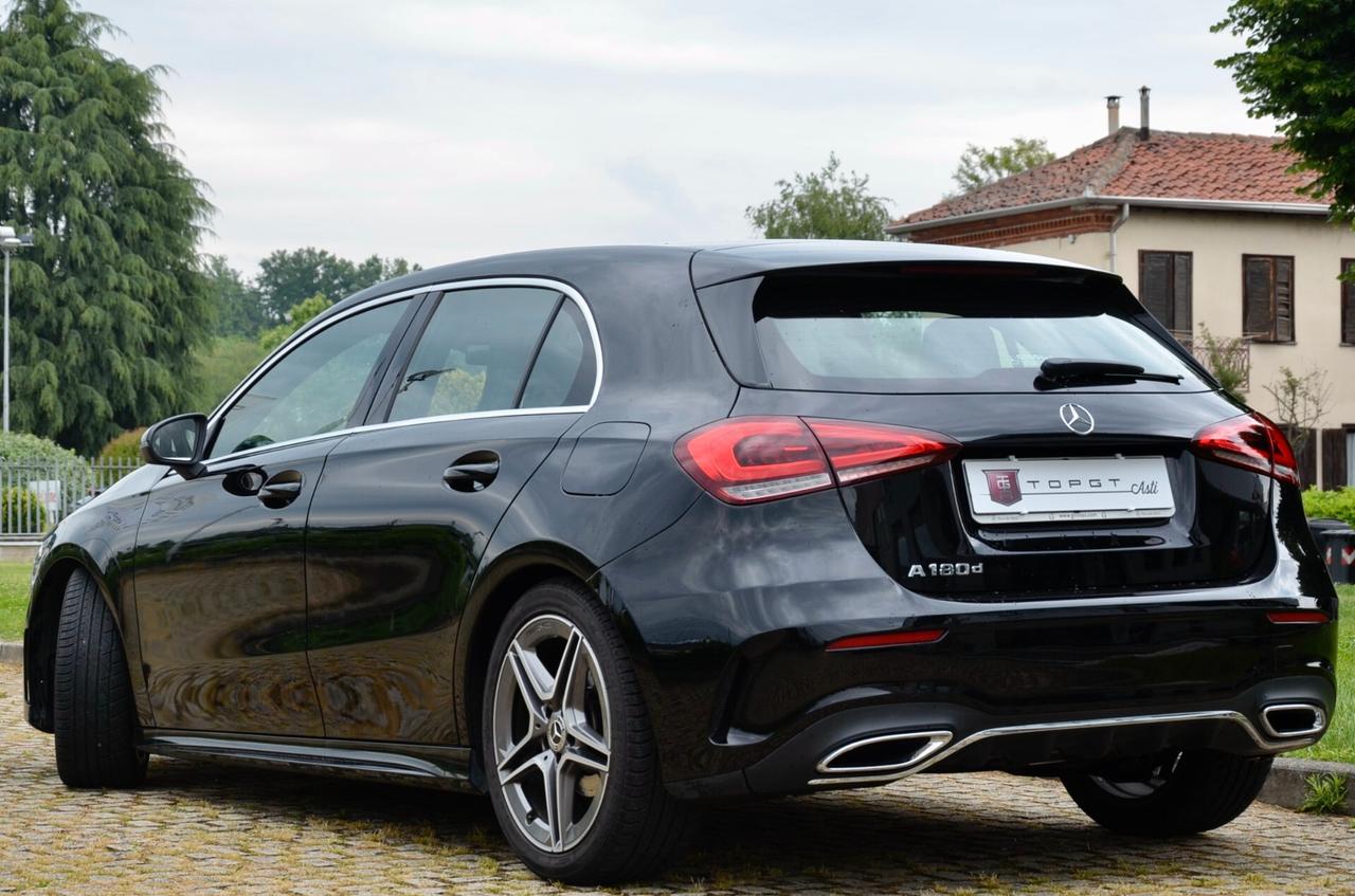 MERCEDES-BENZ A 180d PREMIUM 116cv AUTO, UNICOPROP, SERVICE MERCEDES, UFF ITALIANA, EURO 6D, FARI LED, LUCI AMBIENTE, PERMUTE