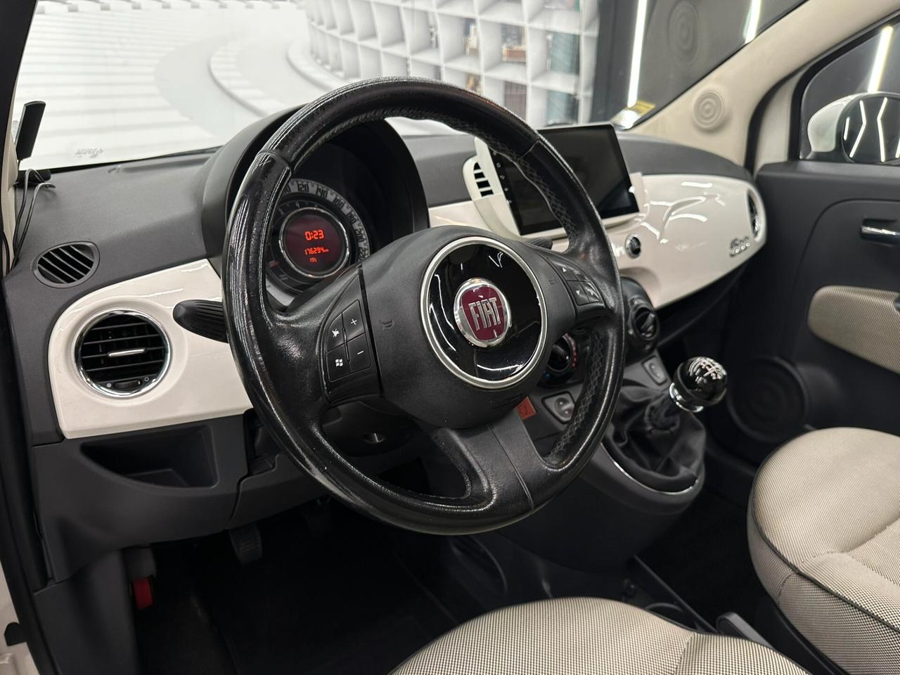 Fiat 500 1.2 69cv-TETTO APRIBILE-KM CERTIFICA-PERMUTE