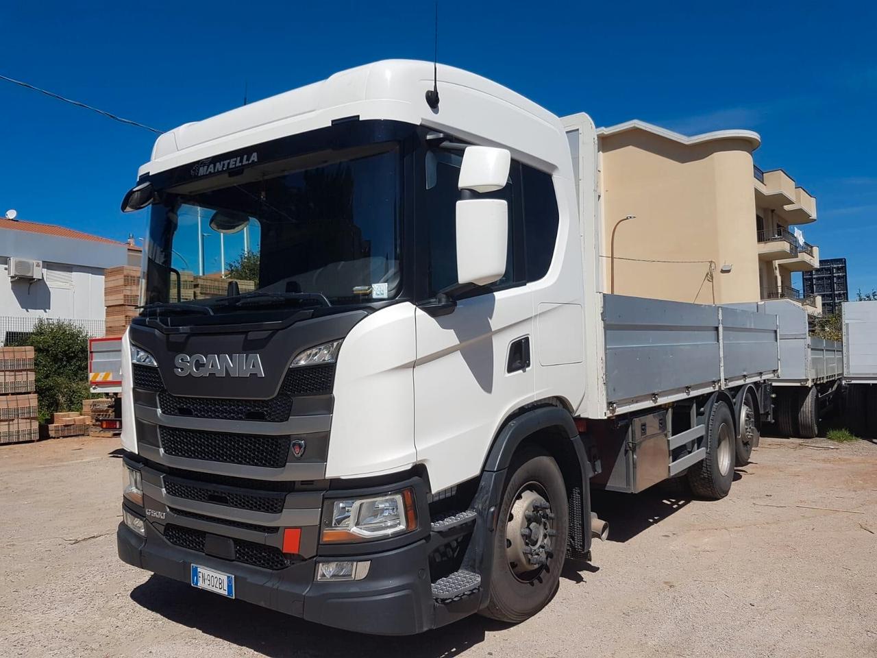 Scania G 500 tre assi cassone fisso