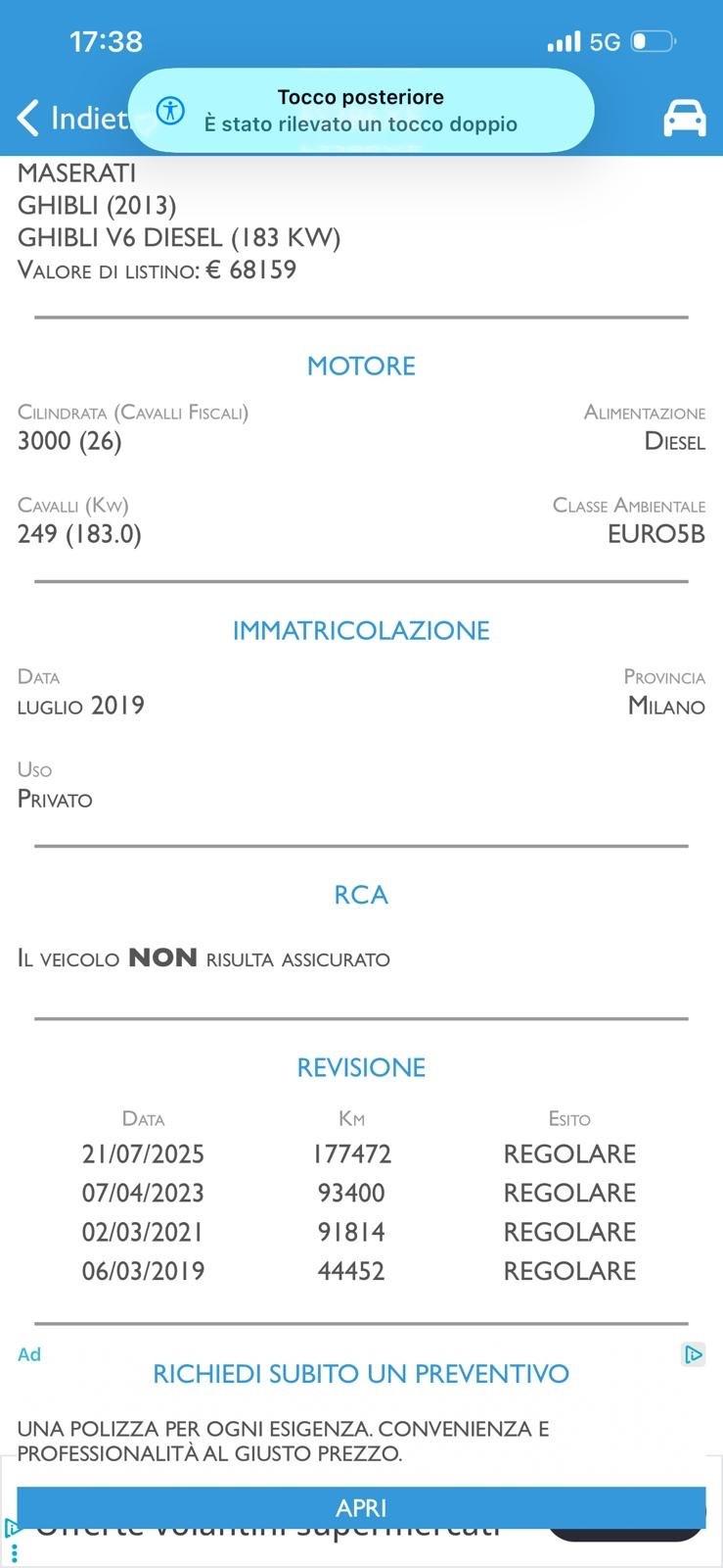 Maserati Ghibli V6 330cv