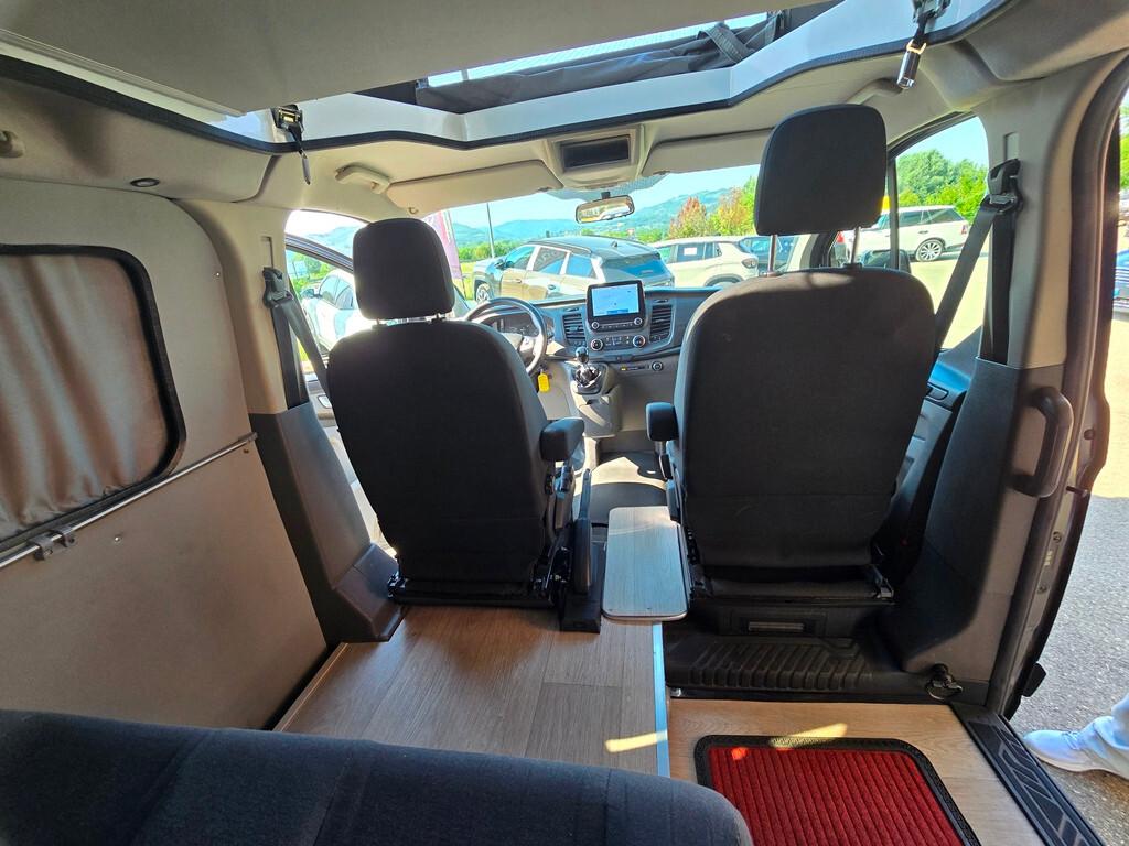 Ford TRANSIT CUSTOM 2.0 ECOBLUE HYBRID 170CV SOLARIA AUTOCARAVAN 4 POSTI LETTO CON BAGNO COMPLETO!