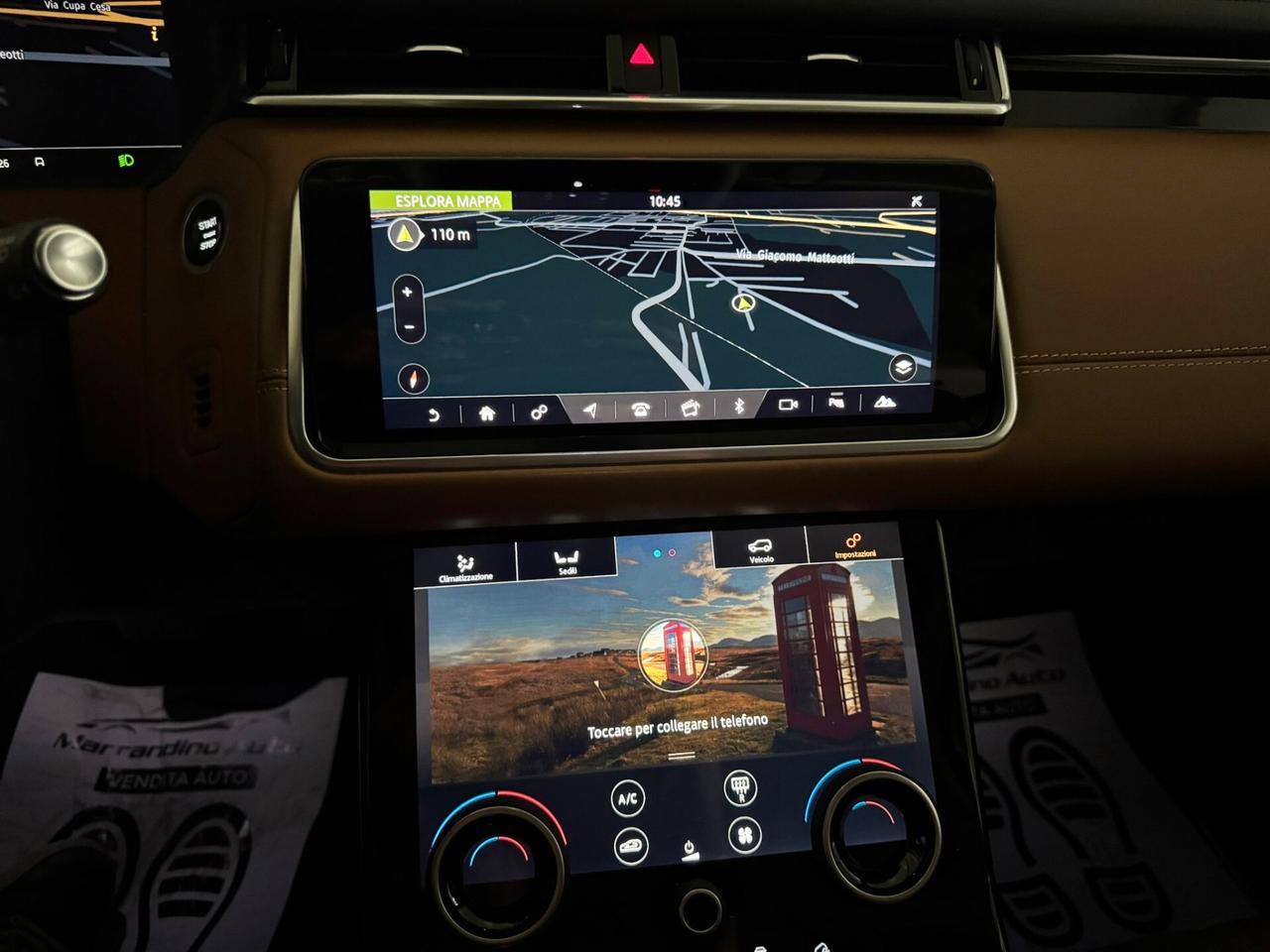 Land Rover Range Velar 3.0 V6 SD6 300 CV SE- TV Posteriori Tagliandi certificati Land - Auto Full