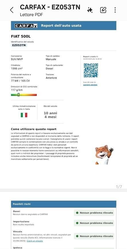 Fiat 500L Living 1.6 Multijet 120 CV Pop Star
