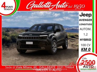 Jeep Avenger 1.2 Turbo 100 CV MHEV Longitude