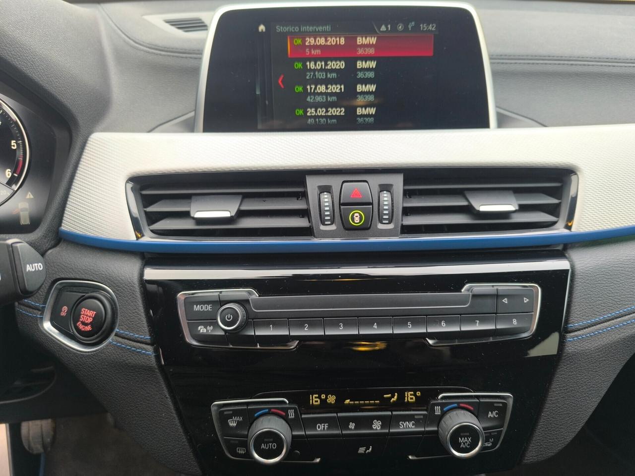 BMW X2 XDRIVE MSPORT 2.0 DIESEL 150cv km 78.000 BMW LUCI AMBIENT