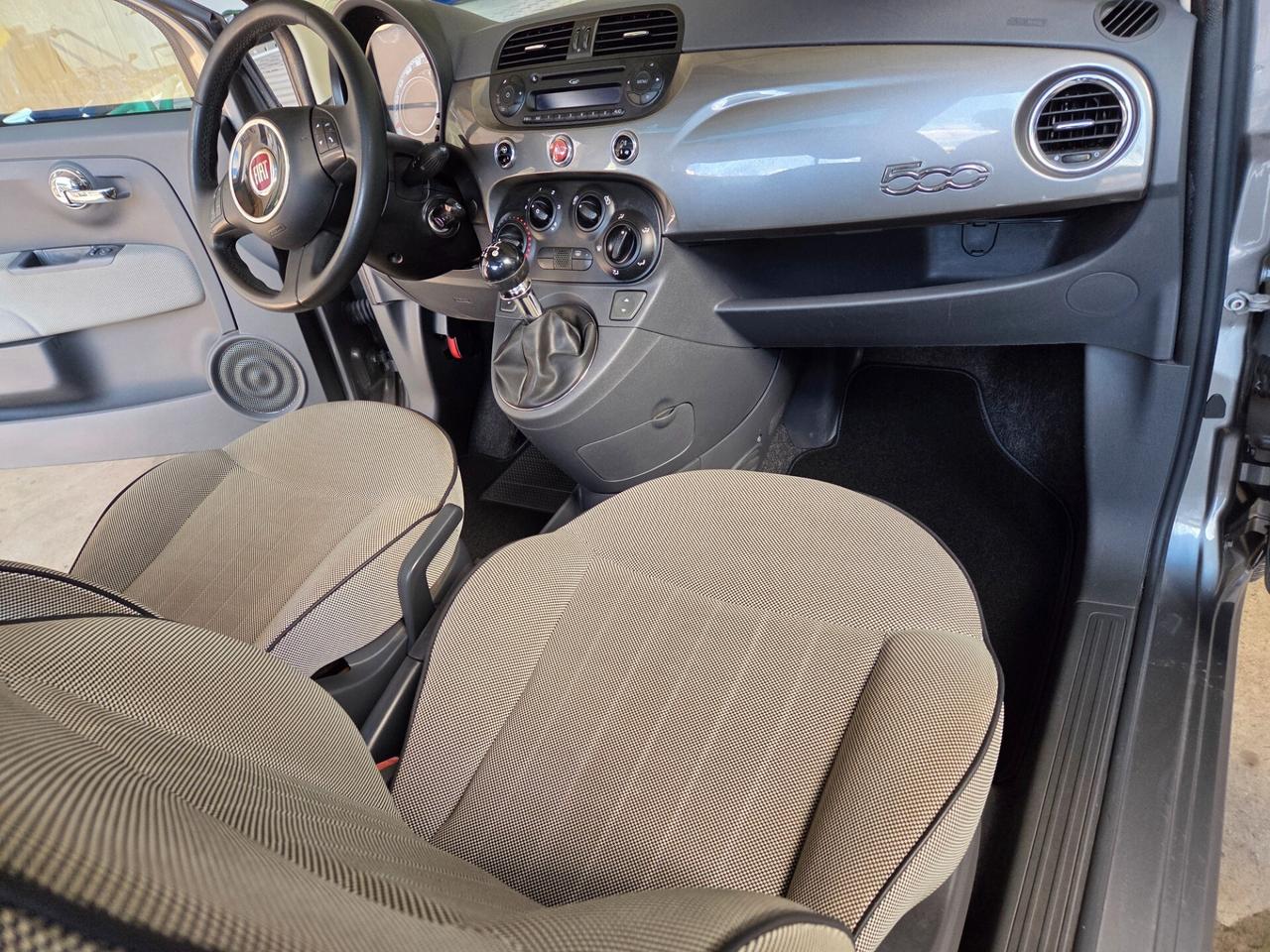 Fiat 500 1.2 Lounge, Tetto Panoramico, Euro 6B, Garanzia, 2014
