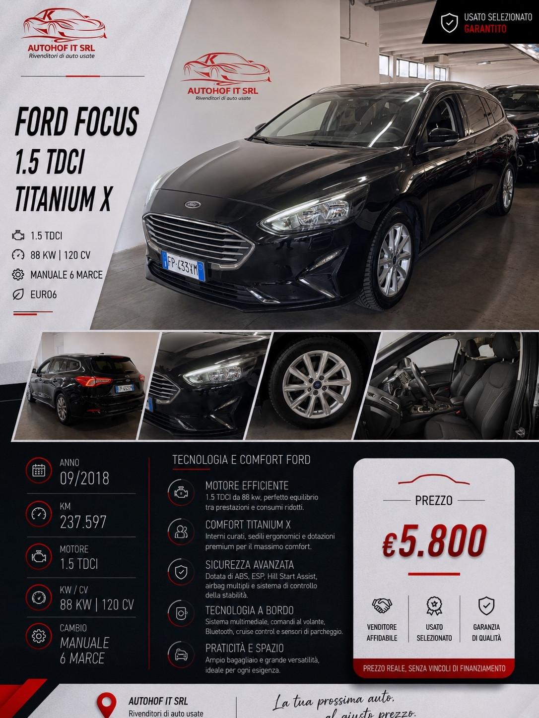 Ford Focus 1.5 TDCi SW Titanium