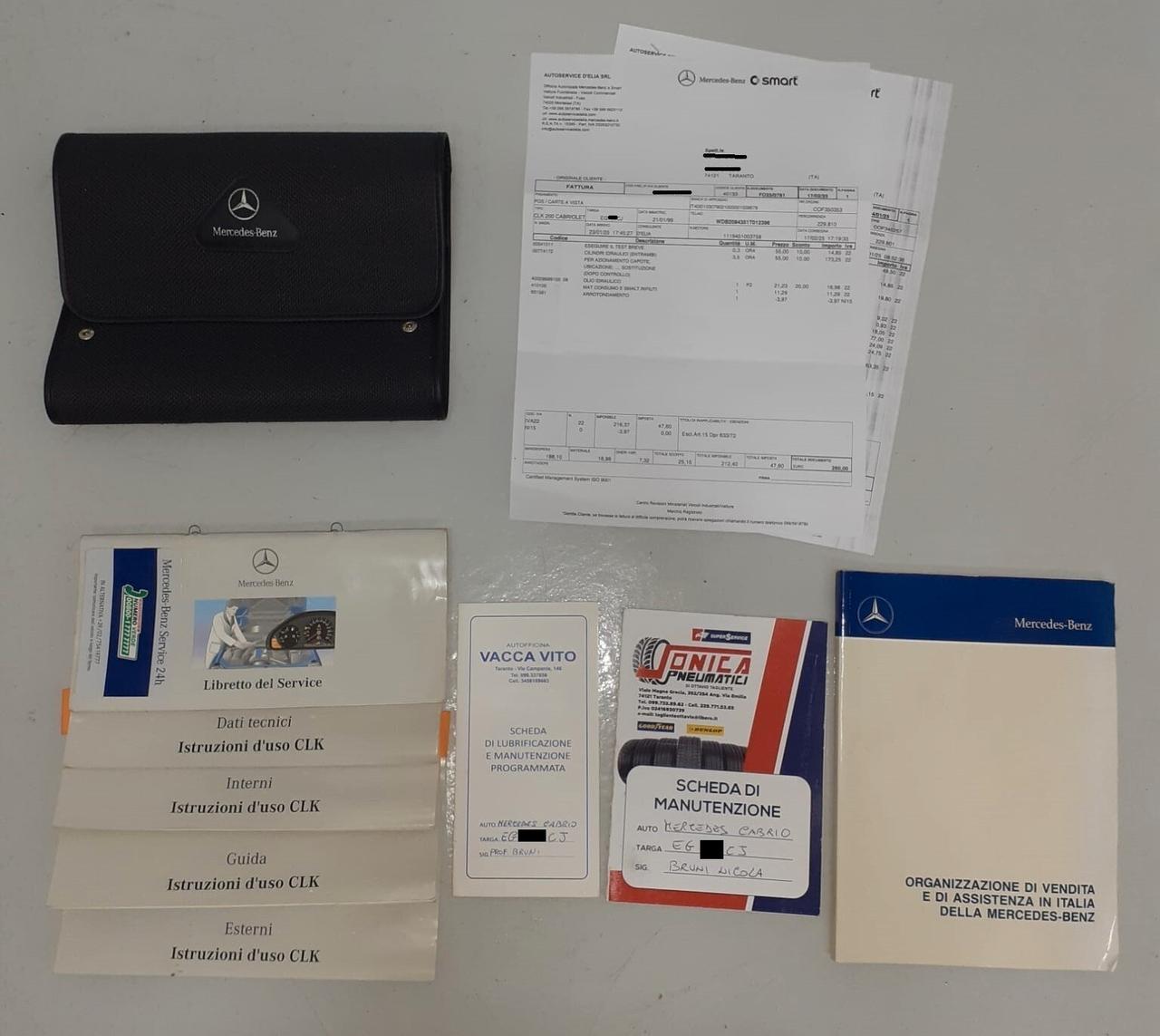 Mercedes-benz CLK 200 Cabrio ISCRITTA ASI CRS