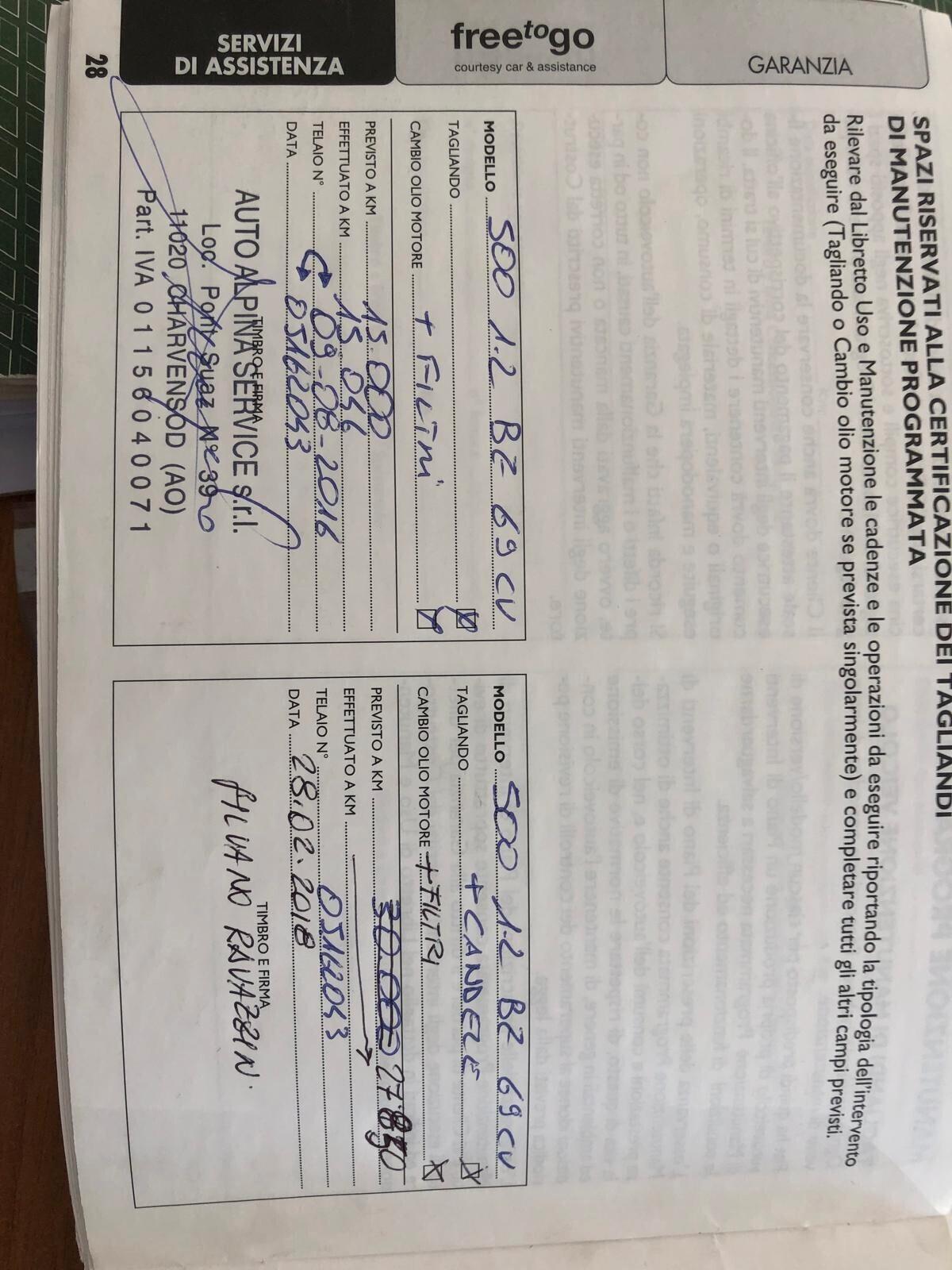 Fiat 500 1.2 Lounge UNICO PROPRIETARIO TUTTA TAGLIANDATA GARANZIA EUROPEA CONFORMGEST MESI RINNOVABILE FINO A 36 MESI!!!