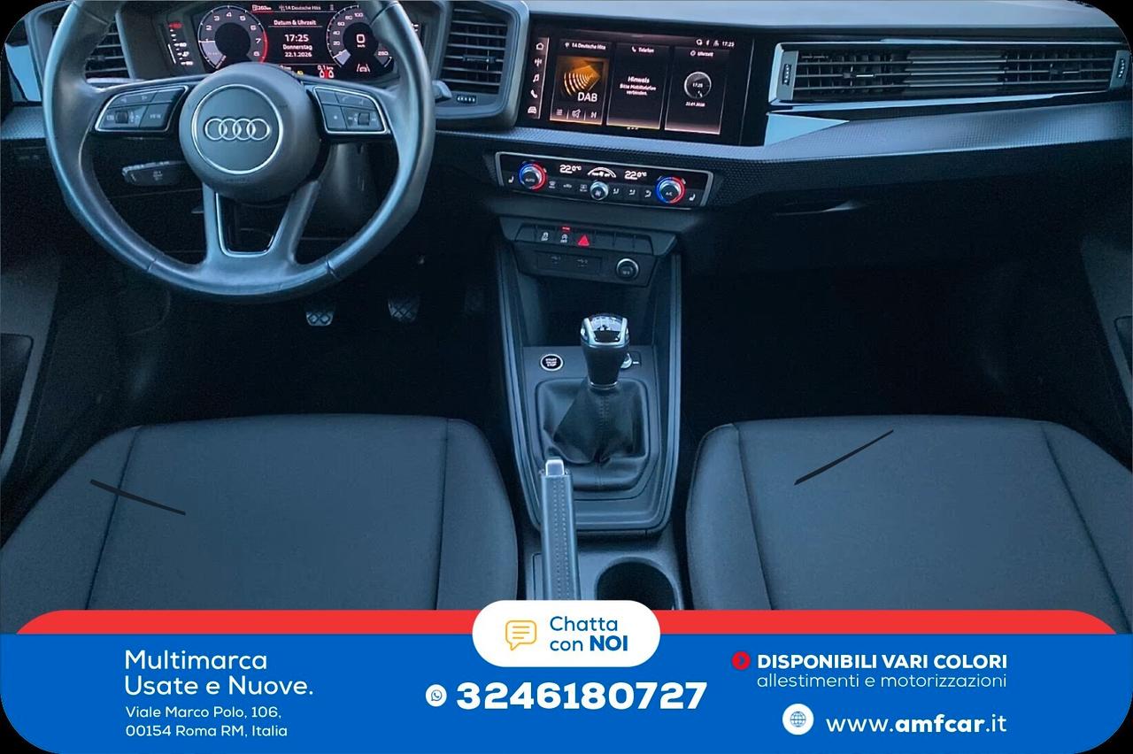 Audi A1 SPB 25 TFSI Admired Manuale Navi Pdc