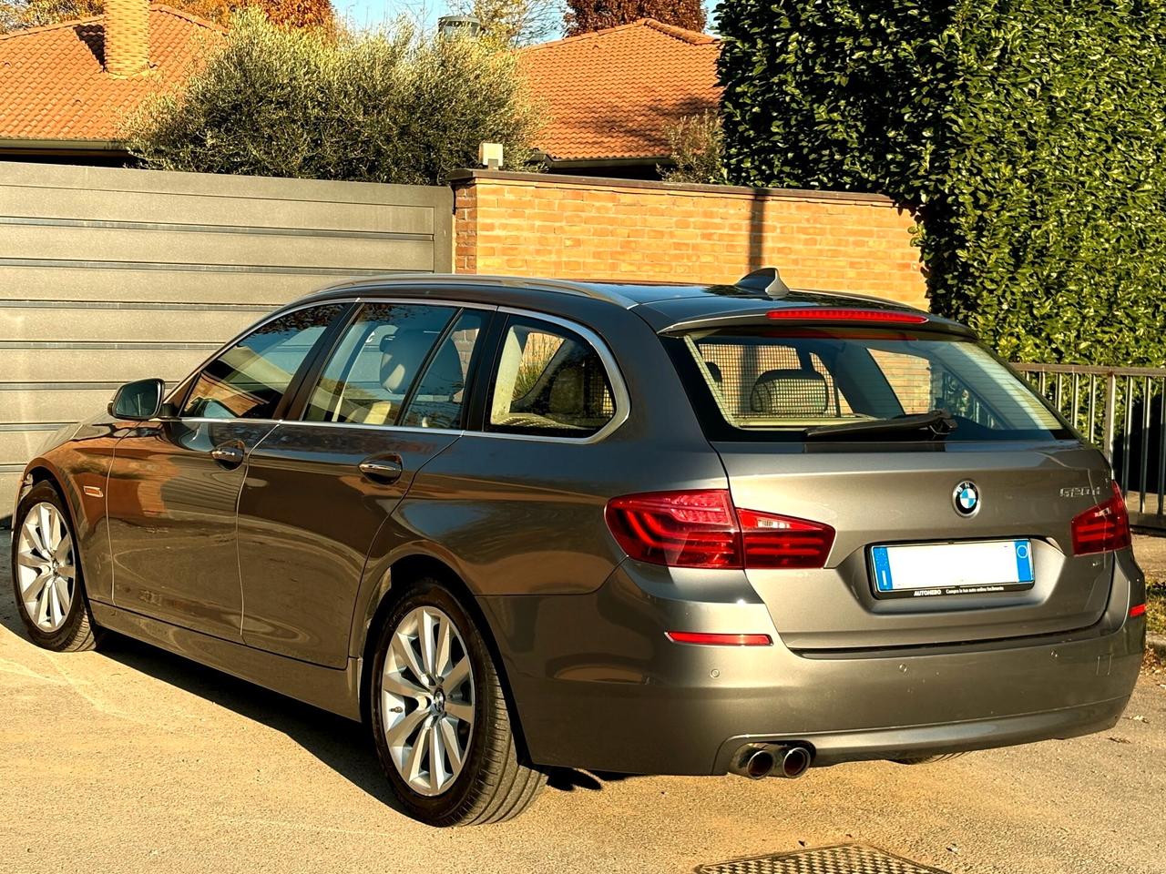 BMW 520D sw aut-128000km-EURO 6-Pelle Beige-2017