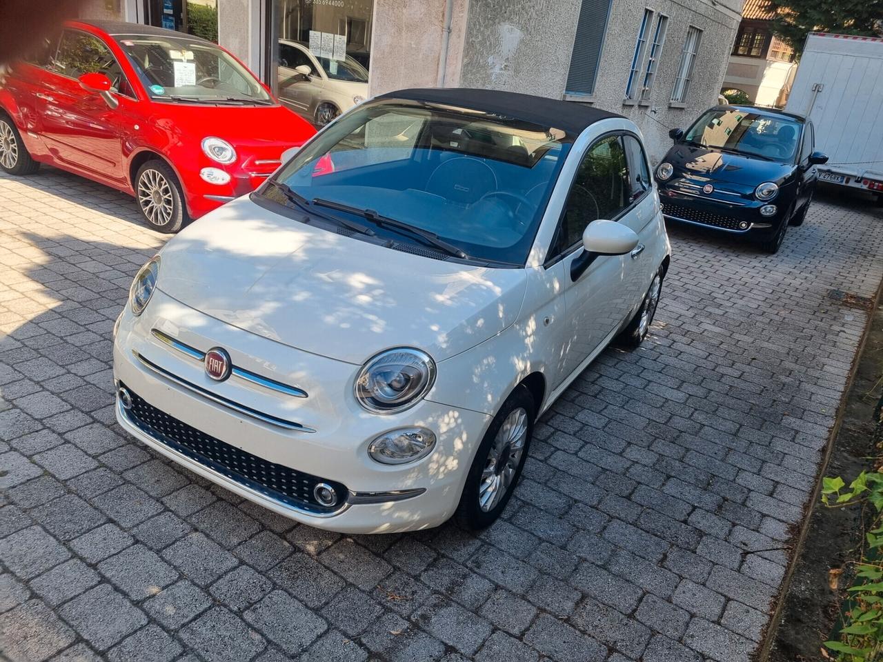 Fiat 500 lounge cabrio anno2016 km67000 neopat