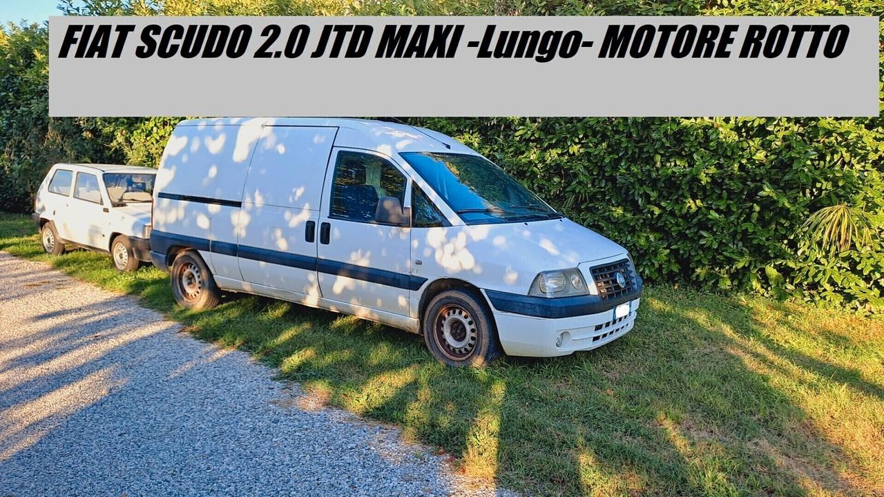 Fiat scudo LUNGO -Maxi- 2.0 JTD MOTORE ROTTO!