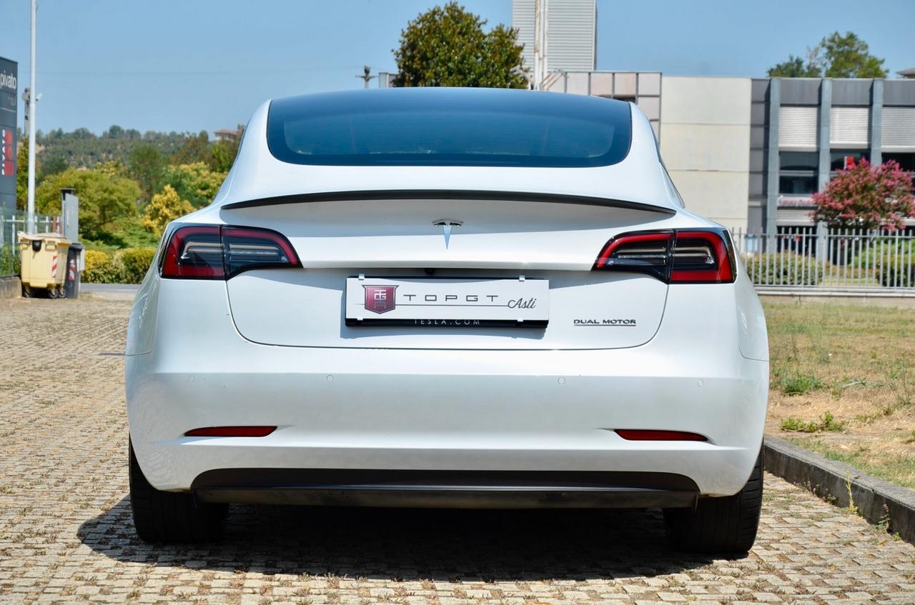 TESLA MODEL 3 PERFORMANCE DUAL MOTOR AWD, UNICOPROPRIETARIO, UFF ITALIANA, 20", PERMUTE