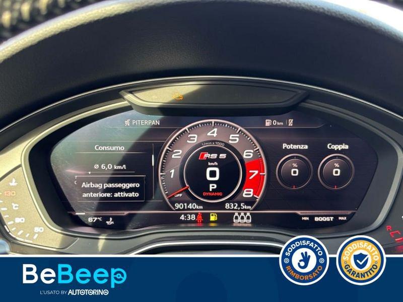 Audi A5 RS5 SPORTBACK 2.9 EXCLUSIVE EDITION GRIGIO SIGNAL