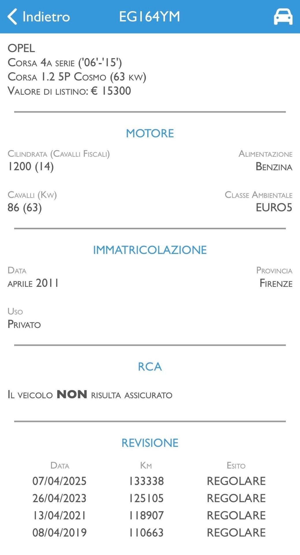 Opel Corsa 1.2 5 porte Club UNICO NEOPATENTATI