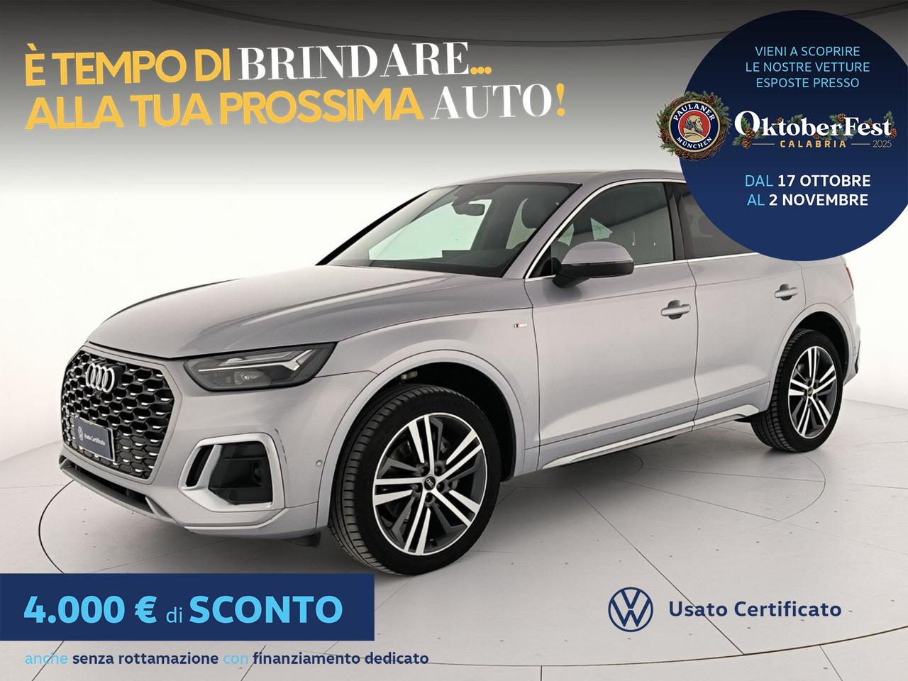 Audi Q5 sportback 40 2.0 tdi mhev 12v s line plus quattro s-tronic