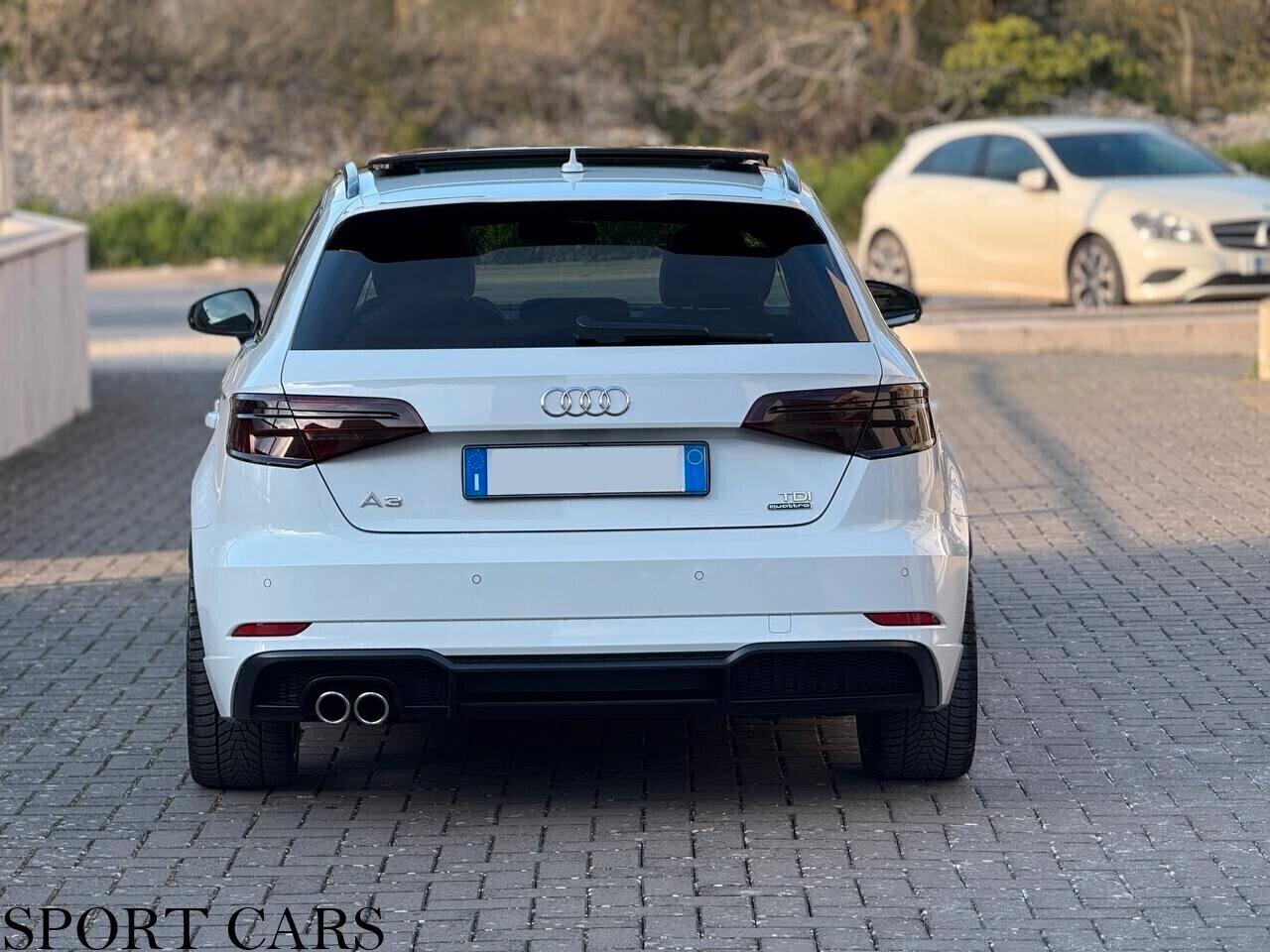 Audi A3 SPB 2.0 TDI 184 CV , S TRONIC, S LINE, TETTO, 4X4