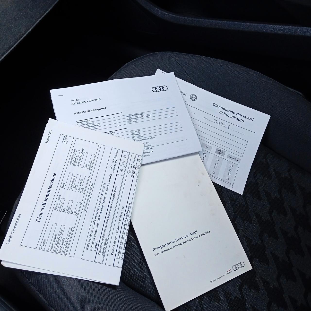 Audi A3 SPB 1.4 TFSI g-tron NEOPATENTATI