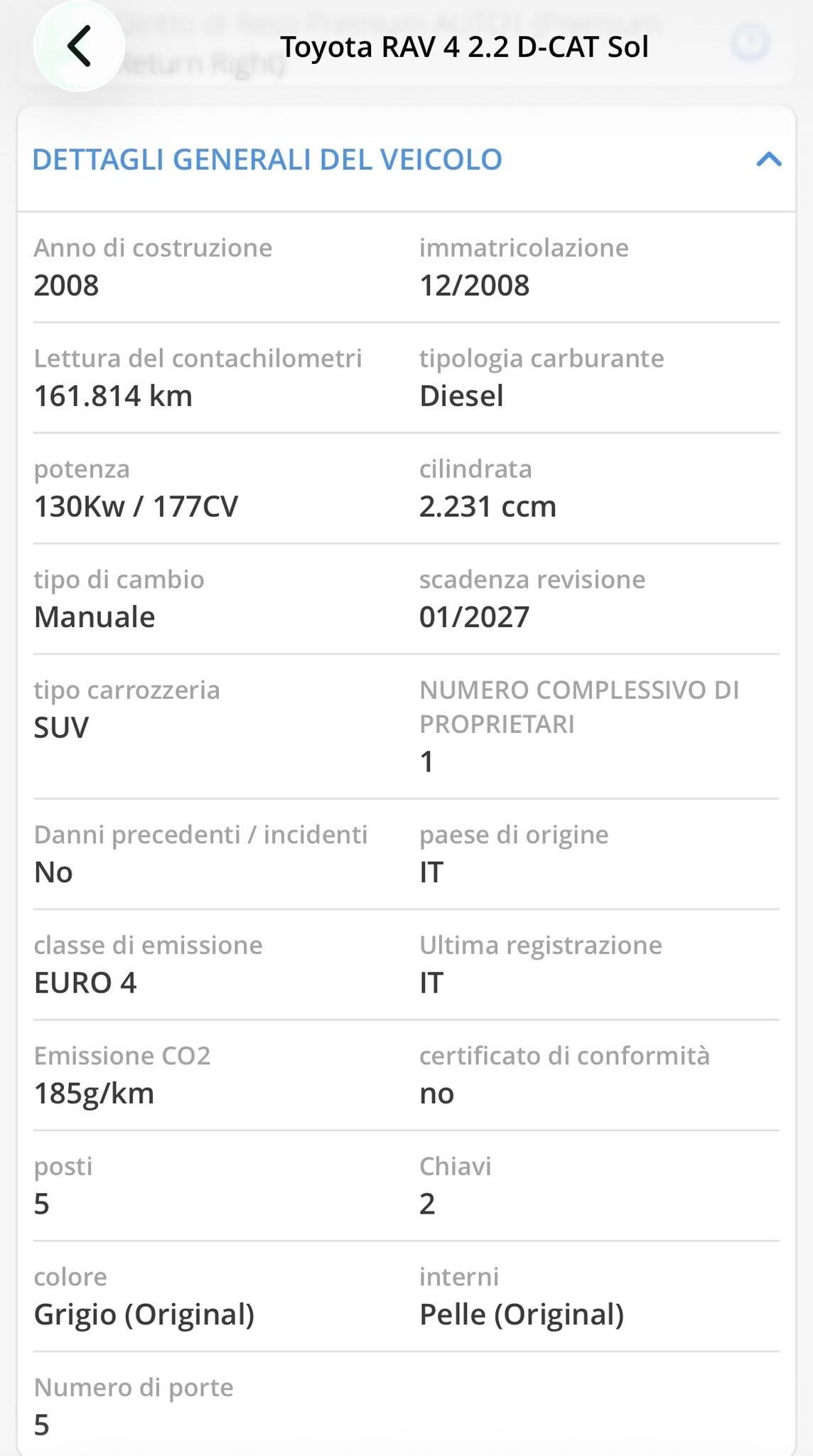 TOYOTA RAV4 2.2 D-CAT UNICO PROP. LUXURY TOP