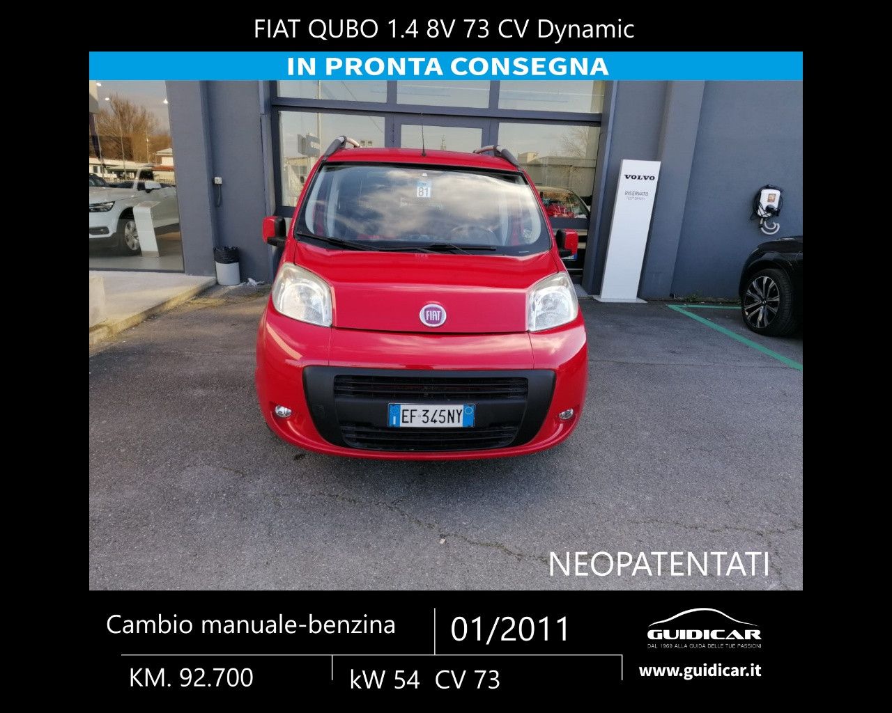 FIAT QUBO QUBO 1.4 8V 73 CV Dynamic