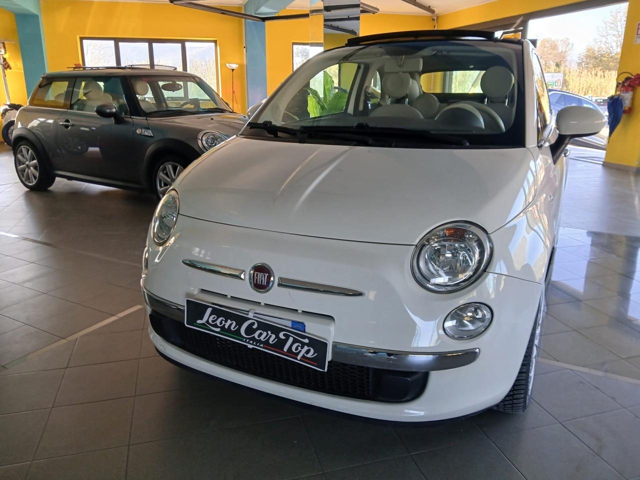 Fiat 500 C 0.9 TwinAir Turbo Lounge cabrio pelle rossa full