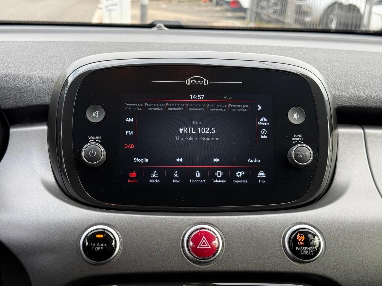 Fiat 500x 1.5Gse Hybrid Sport Aut Navi Camera pelle