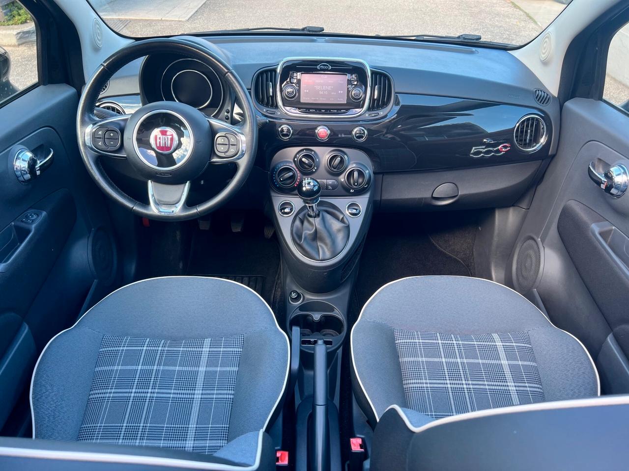 Fiat 500C CABRIO 1.2 Lounge 69cv CLIMA/TEL. PERFETTA!!