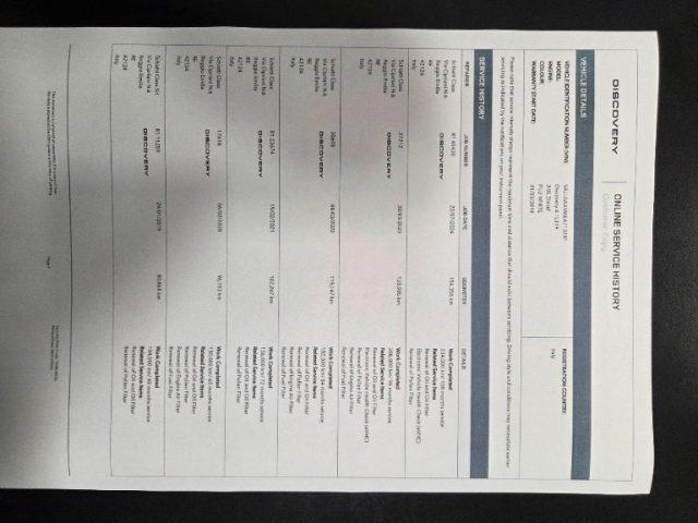 LAND ROVER Discovery 4 3.0 TDV6 HSE SERVICE LAND ROVER