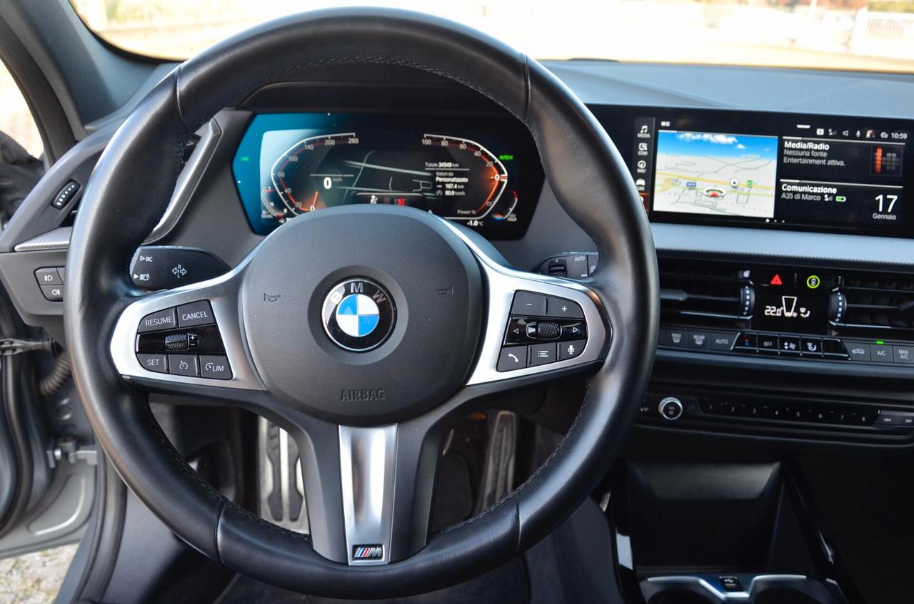 BMW 118d MSPORT 150cv AUTO, GARANZIA UFFICIALE BMW, UFFICIALE ITALIANA, EURO 6D, PACCHETTO MANUTENZIONE, FARI LED, PERMUTE