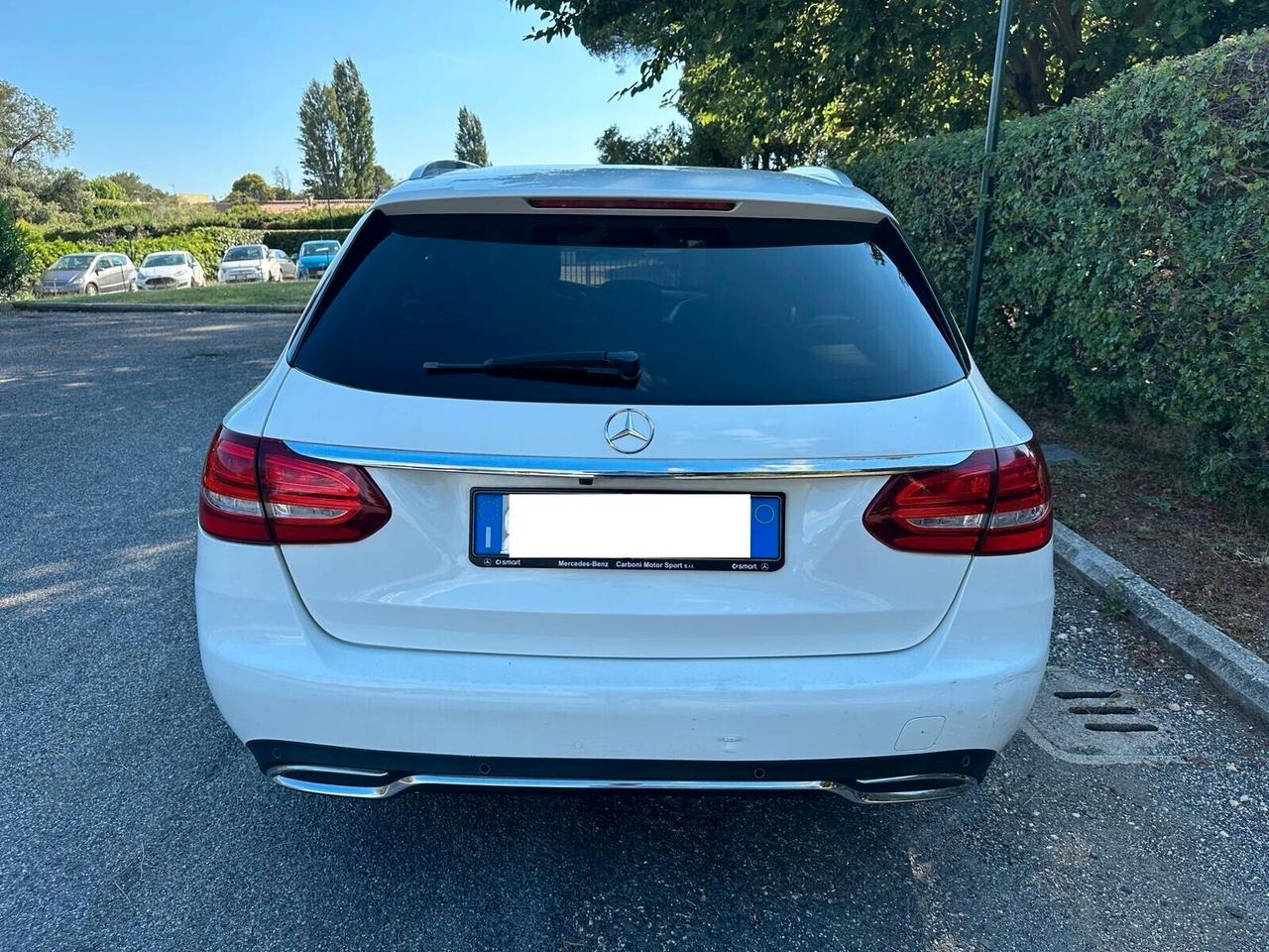 Mercedes-benz C 220 d S.W. Auto Exclusive NAVI - PELLE - TETTO PANORAMA - 7G TRONIC F1 LEVE AL VOLANTE