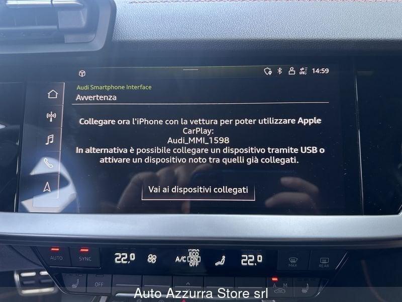 Audi A3 S3 SPB 2.0 TFSI quattro S tronic *19'', MATRIX, NAPPA, ACC, PROMO AZZURRA*