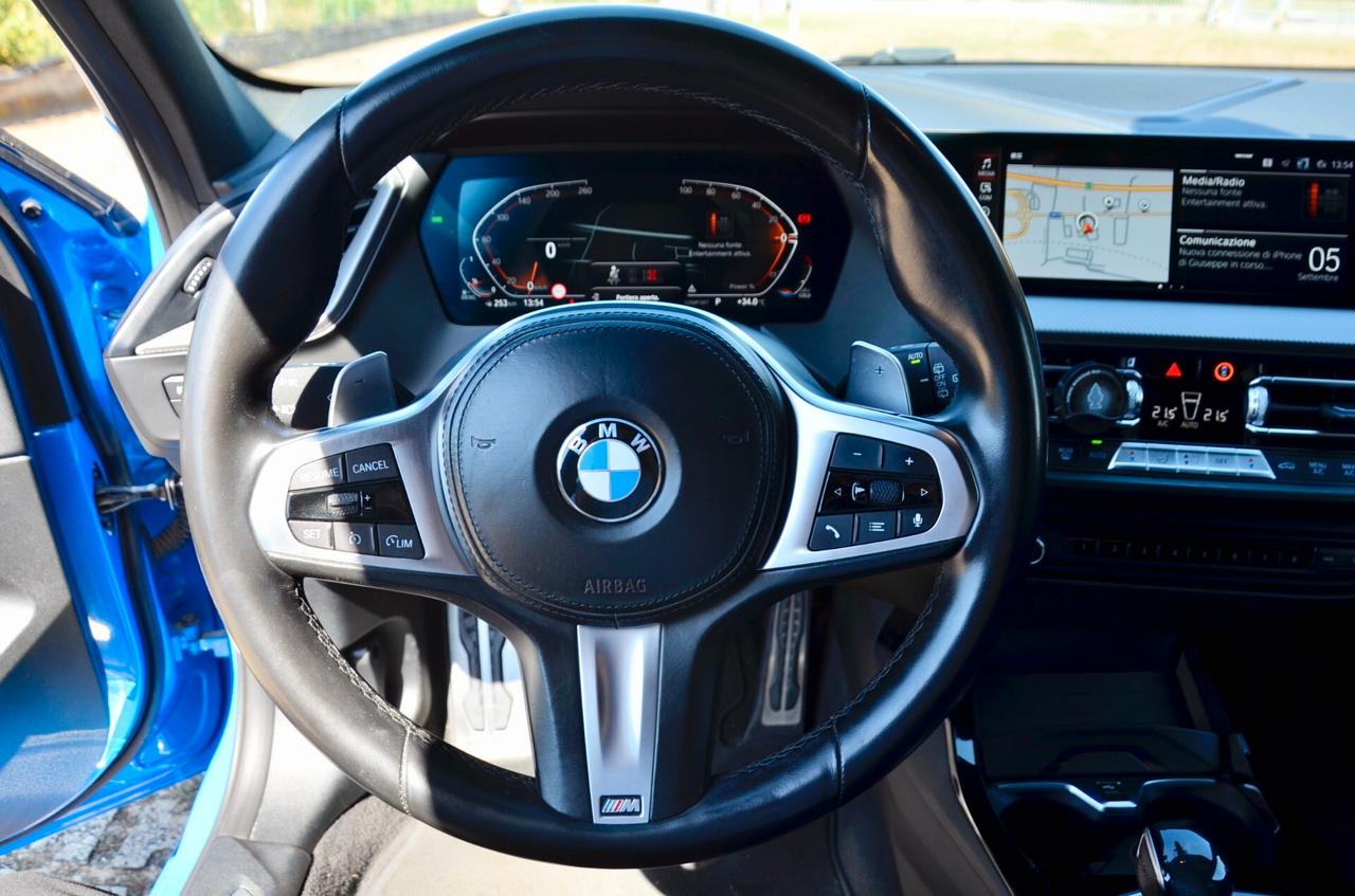 BMW 118d 2.0 MSPORT 150cv AUTO, UFF ITALIANA, SERVICE BMW, EURO 6D, FULL LED, SOUND SYSTEM, RETROCAMERA, PERMUTE